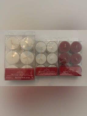 Votive/tealight candles NEW NWT 30 total sparkling cider citrus votive Christmas